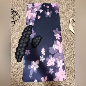Large Cherry Blossom Desk Mat & cloud keyboard and mouse cushions